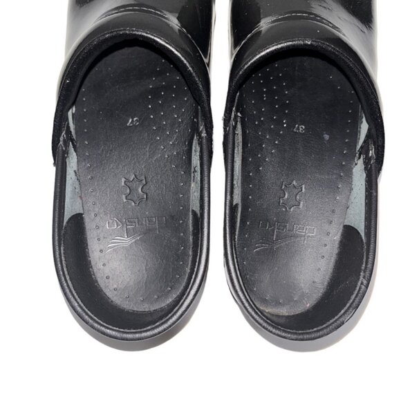 Dansko Women's Metallic Gray Slip On Clog Mules Nursing Shoe Size 37 US Size 6.5 - Picture 5 of 8